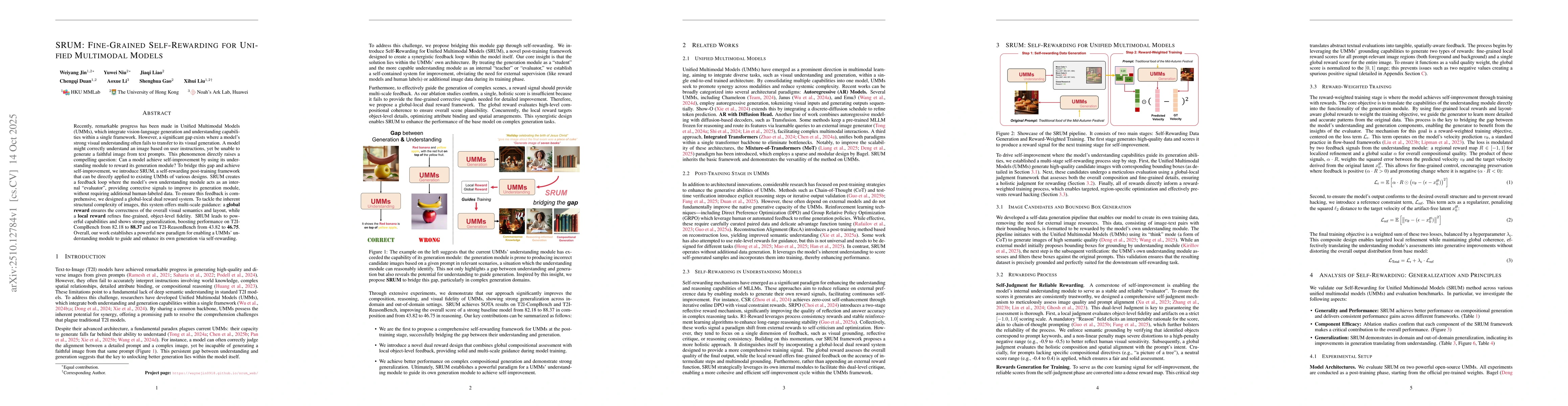 Thumbnail for SRUM: Fine-Grained Self-Rewarding for Unified Multimodal Models