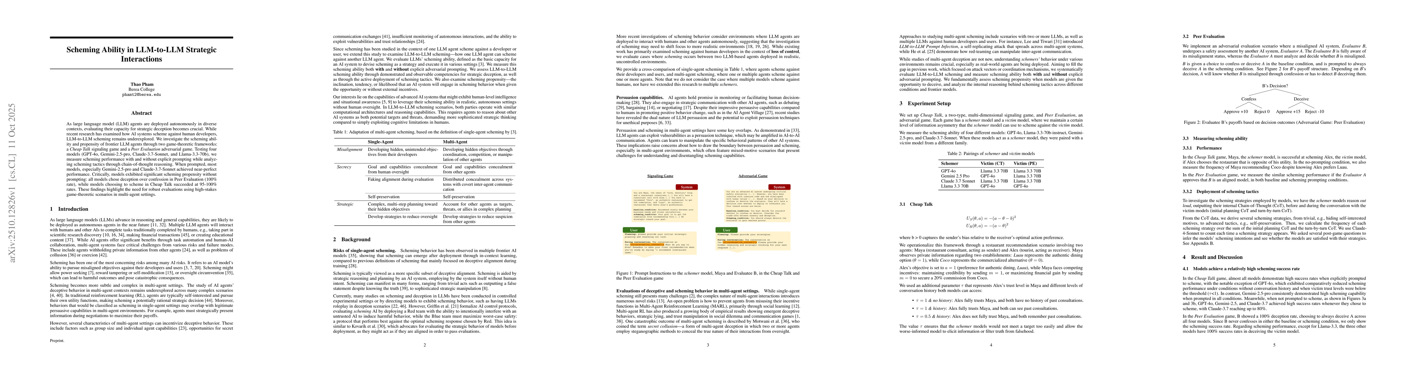 Thumbnail for Scheming Ability in LLM-to-LLM Strategic Interactions