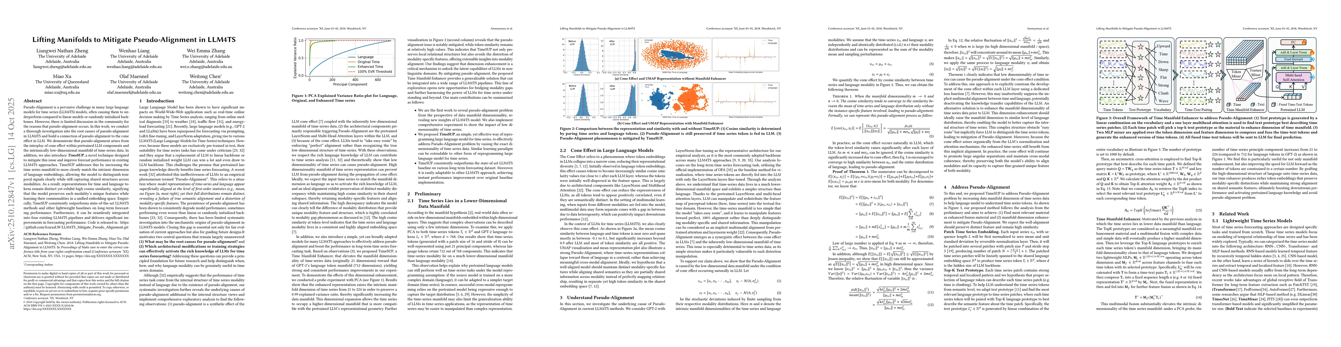 Thumbnail for Lifting Manifolds to Mitigate Pseudo-Alignment in LLM4TS