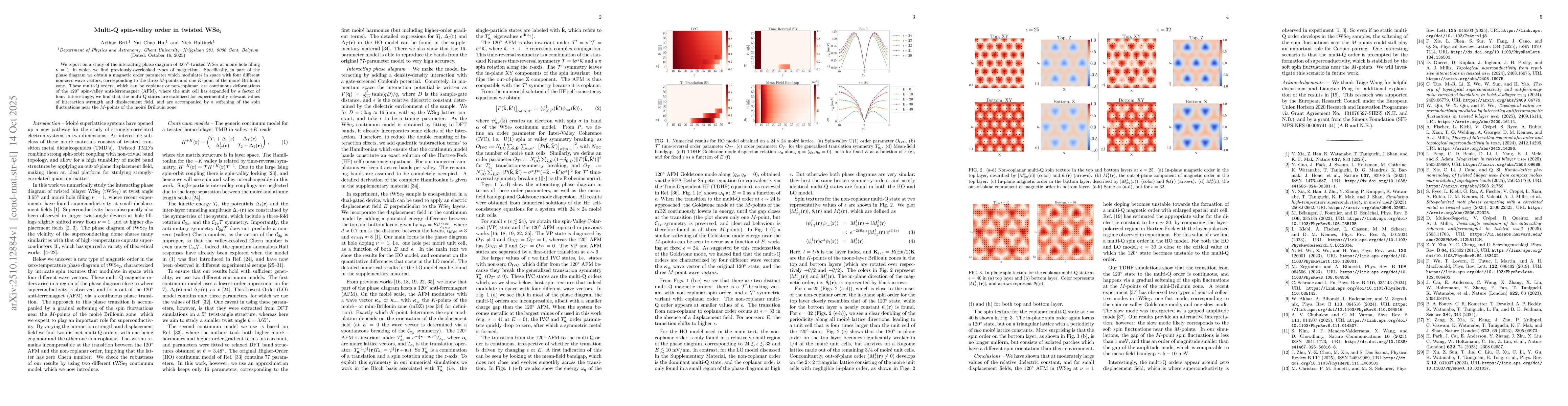 Thumbnail for Multi-Q spin-valley order in twisted WSe2