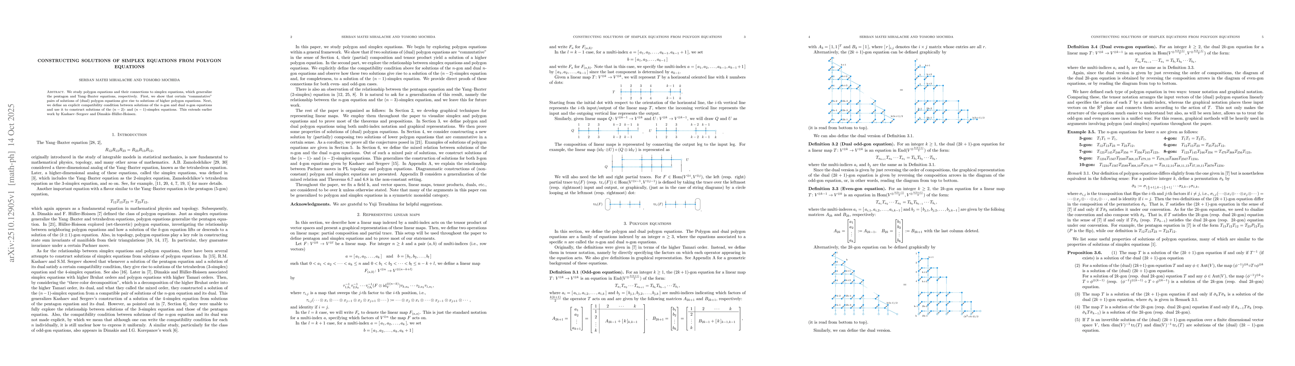 Thumbnail for Constructing solutions of simplex equations from polygon equations