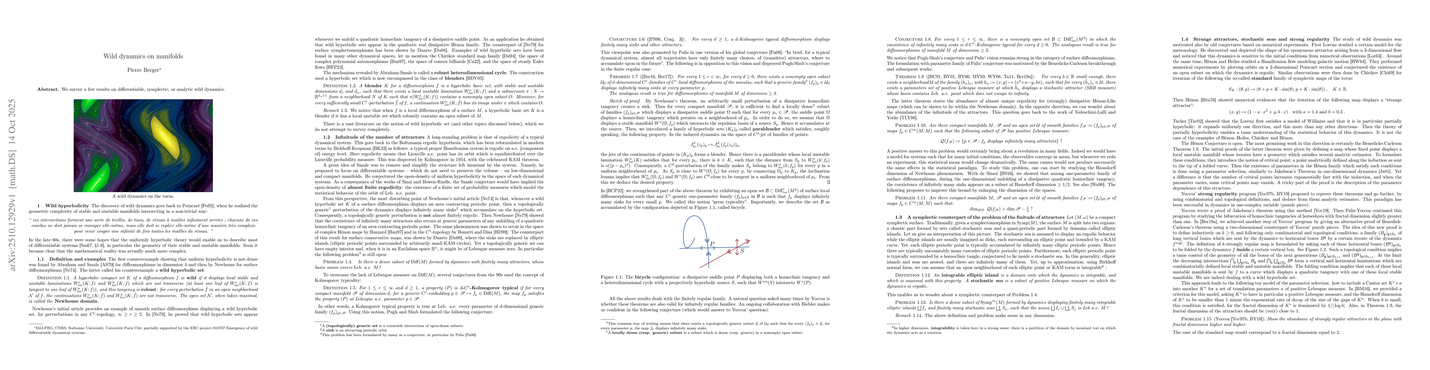 Thumbnail for Wild dynamics on manifolds