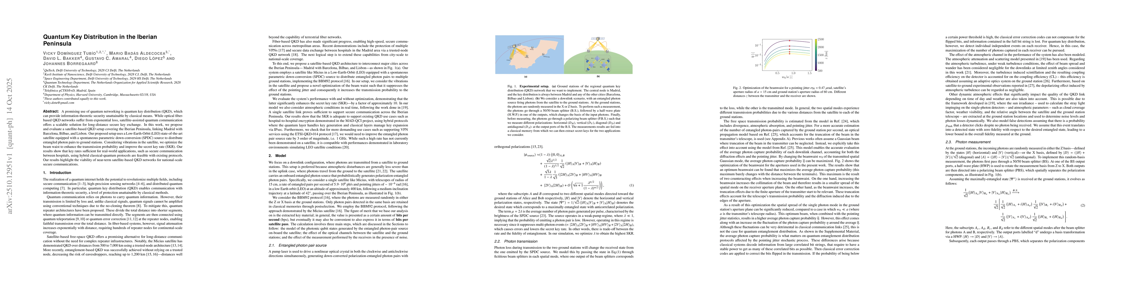 Thumbnail for Quantum Key Distribution in the Iberian Peninsula