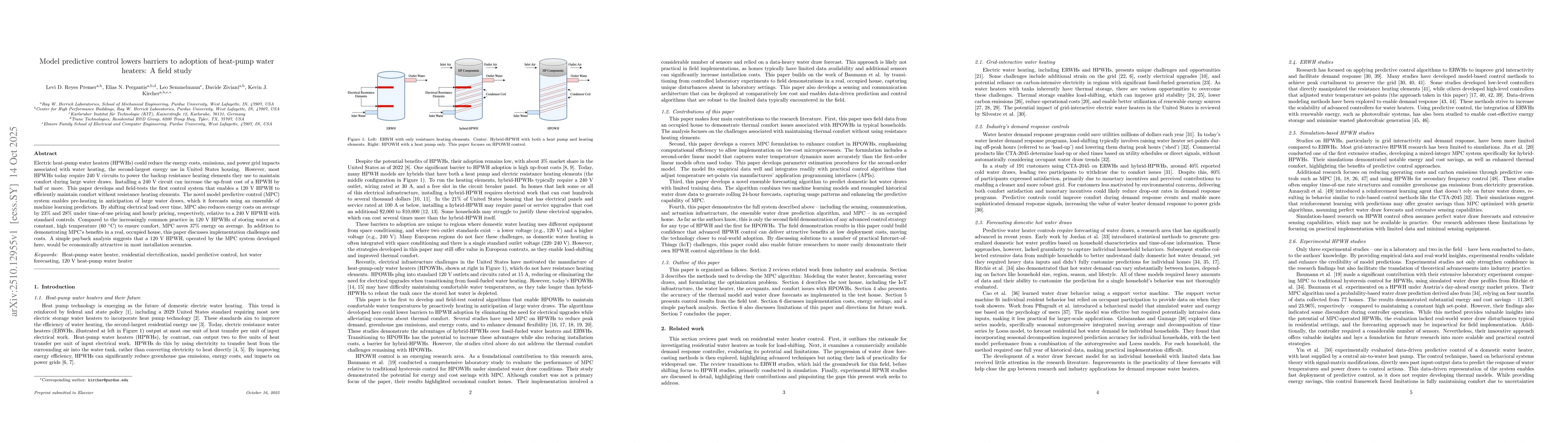Thumbnail for Model predictive control lowers barriers to adoption of heat-pump water
  heaters: A field study