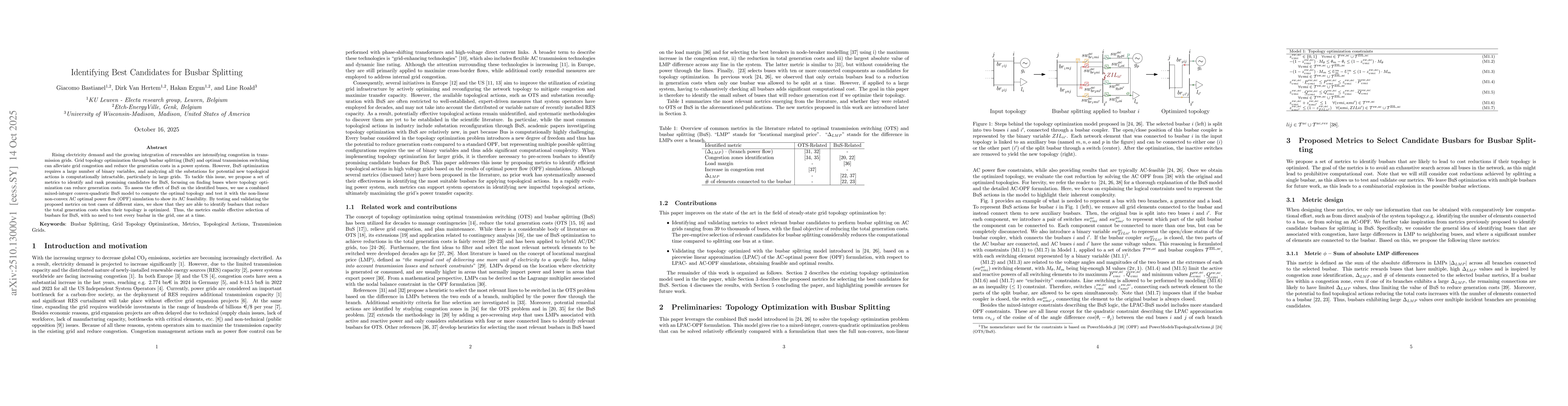 Thumbnail for Identifying Best Candidates for Busbar Splitting