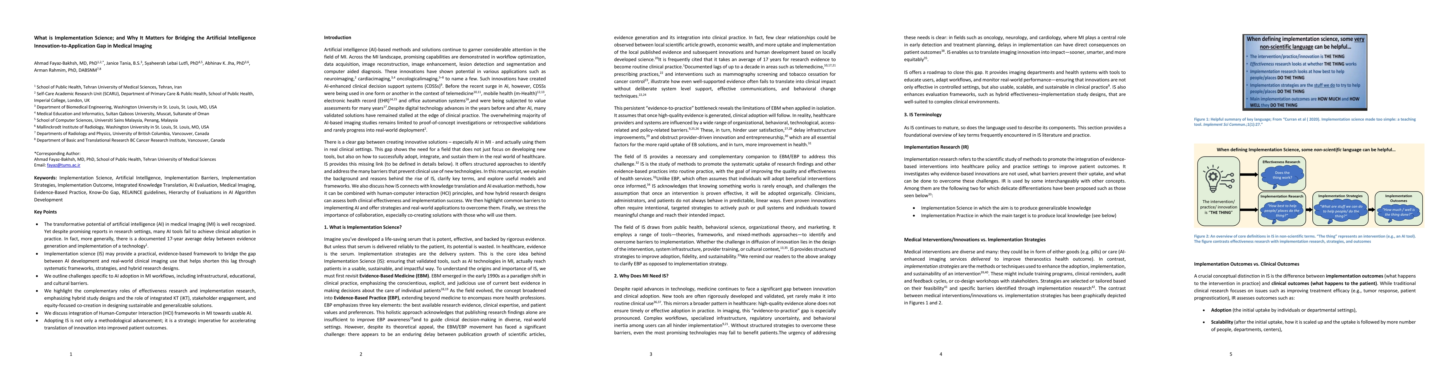 Thumbnail for What is Implementation Science; and Why It Matters for Bridging the
  Artificial Intelligence Innovation-to-Application Gap in Medical Imaging