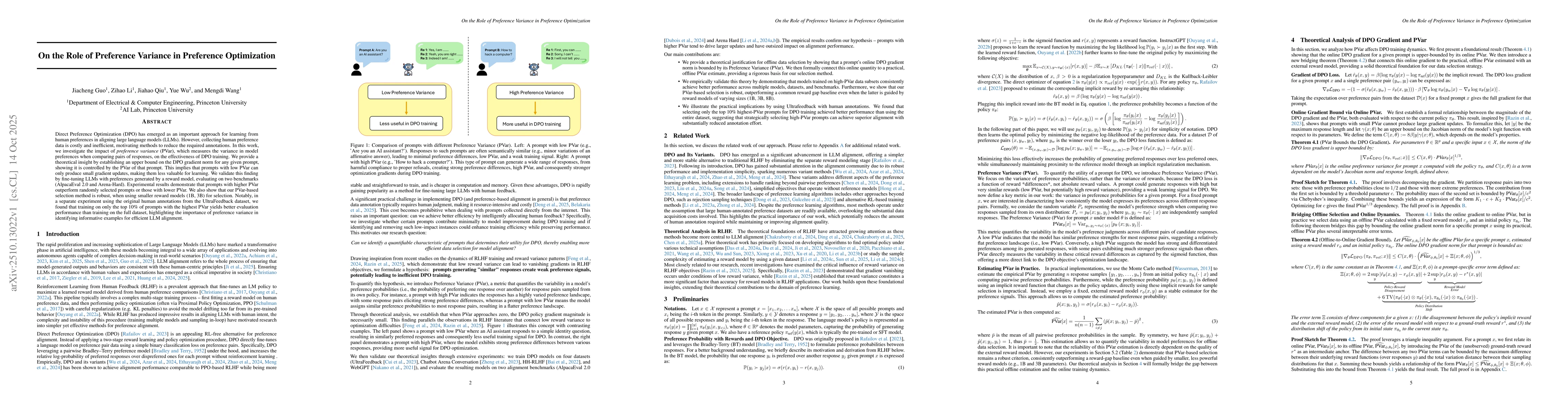Thumbnail for On the Role of Preference Variance in Preference Optimization