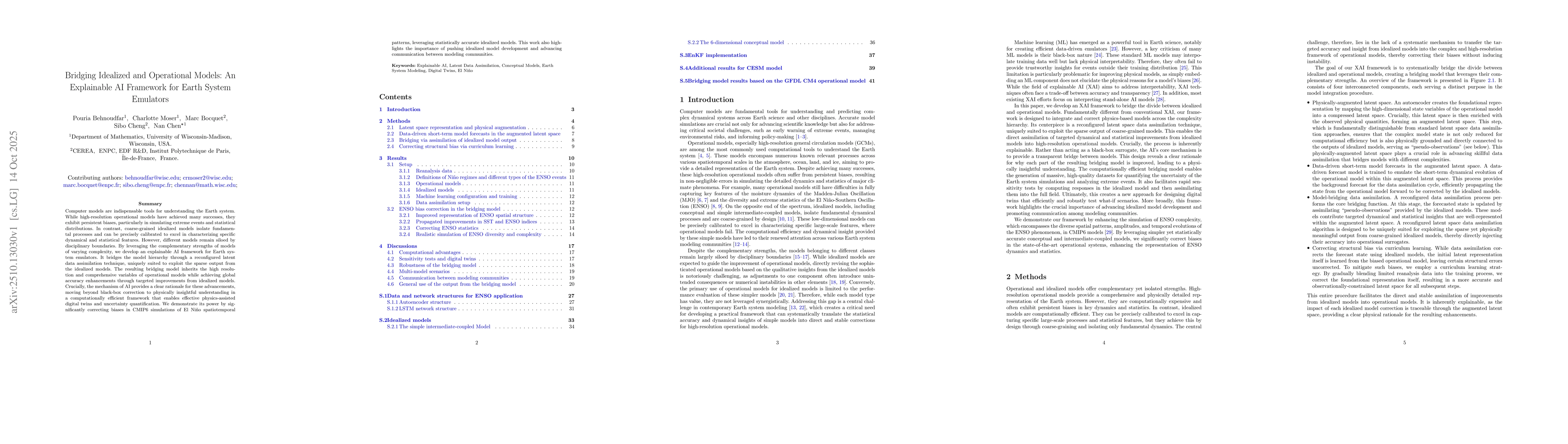 Thumbnail for Bridging Idealized and Operational Models: An Explainable AI Framework
  for Earth System Emulators