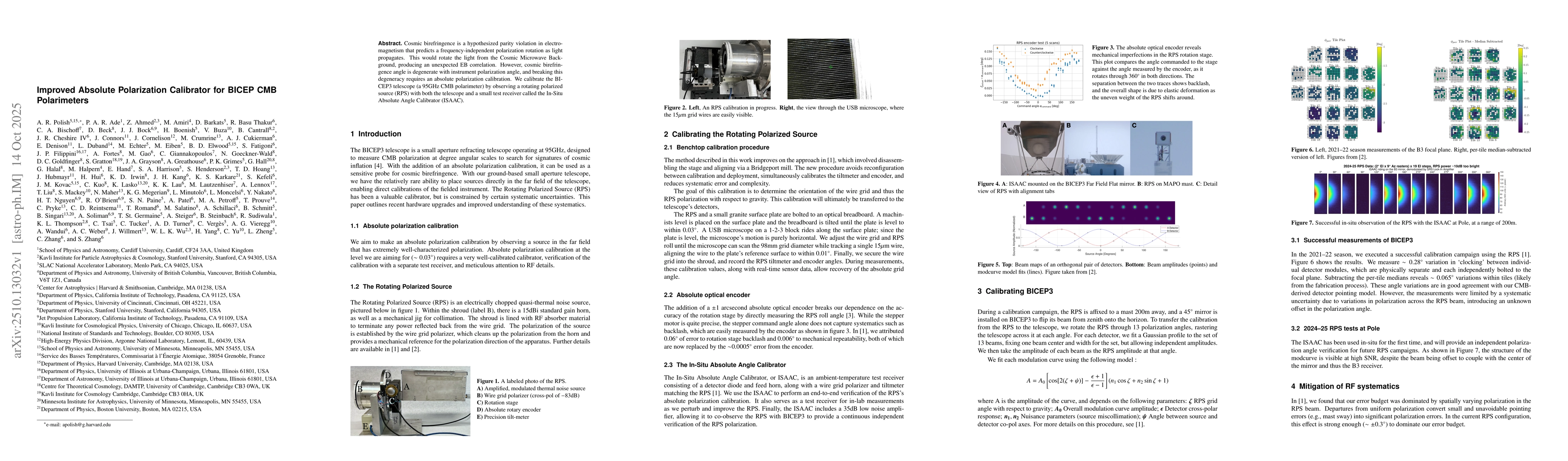Thumbnail for Improved Absolute Polarization Calibrator for BICEP CMB Polarimeters