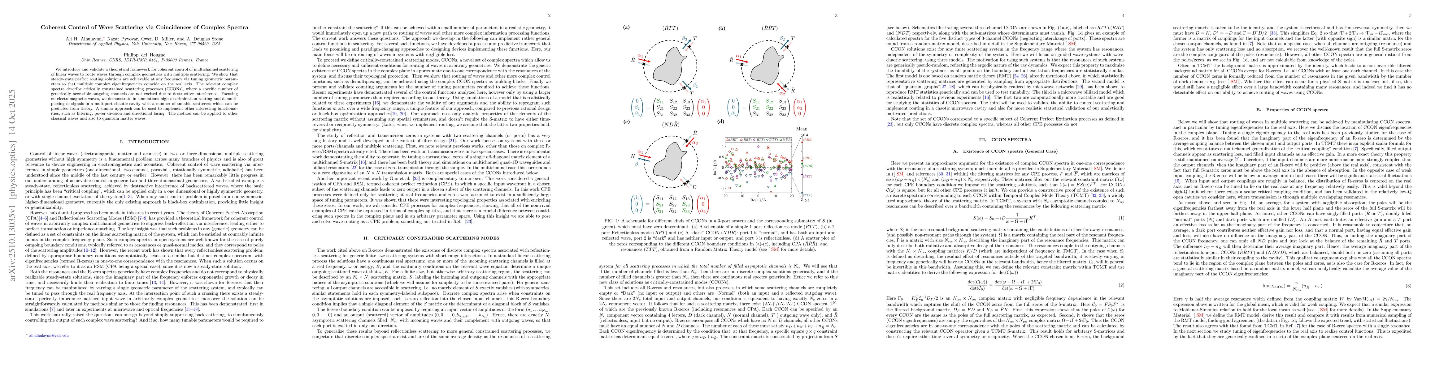 Thumbnail for Coherent Control of Wave Scattering via Coincidences of Complex Spectra