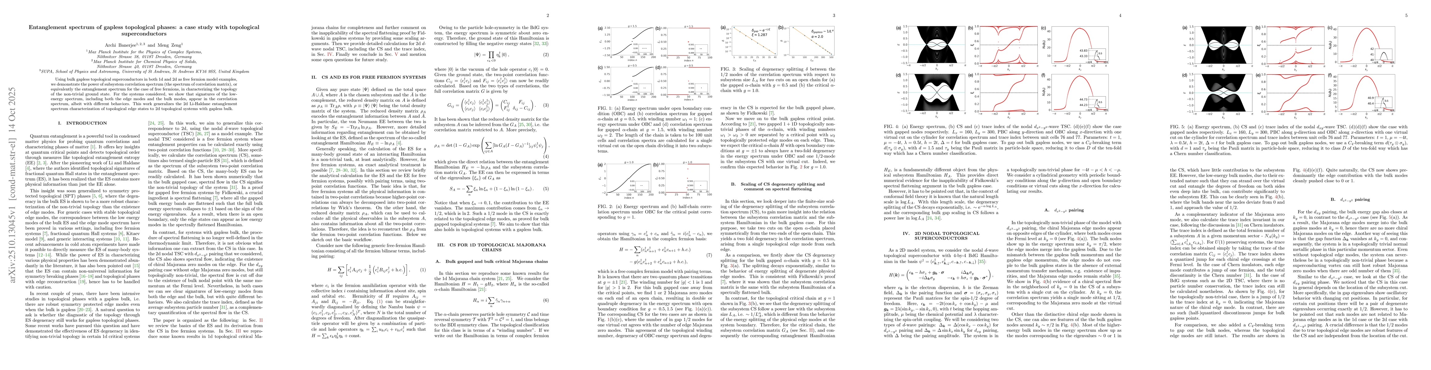 Thumbnail for Entanglement spectrum of gapless topological phases: a case study with
  topological superconductors