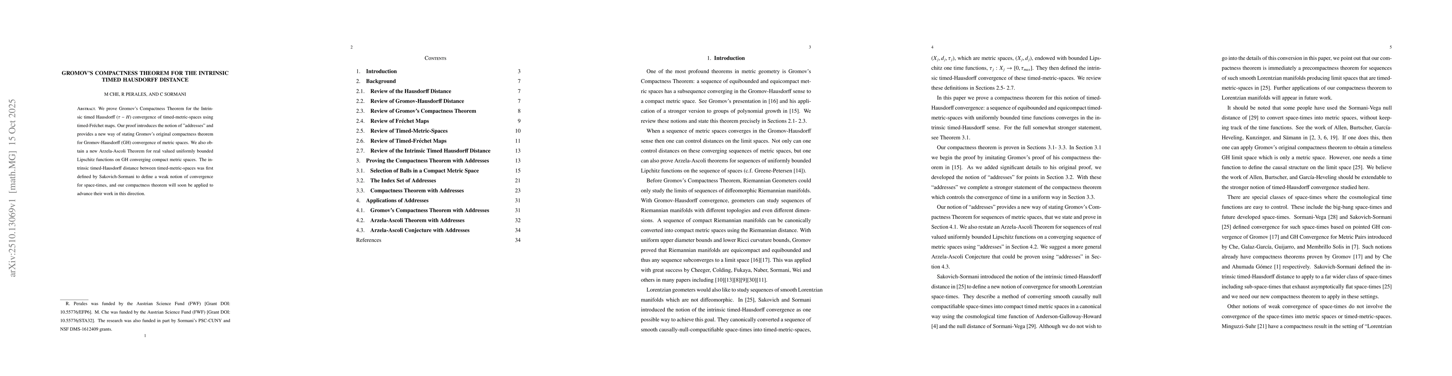 Thumbnail for Gromov's Compactness Theorem for the Intrinsic Timed-Hausdorff Distance