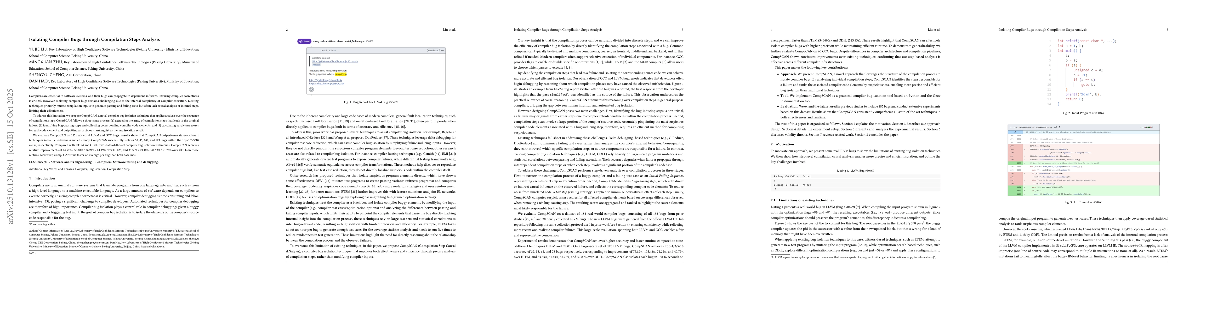 Thumbnail for Isolating Compiler Bugs through Compilation Steps Analysis