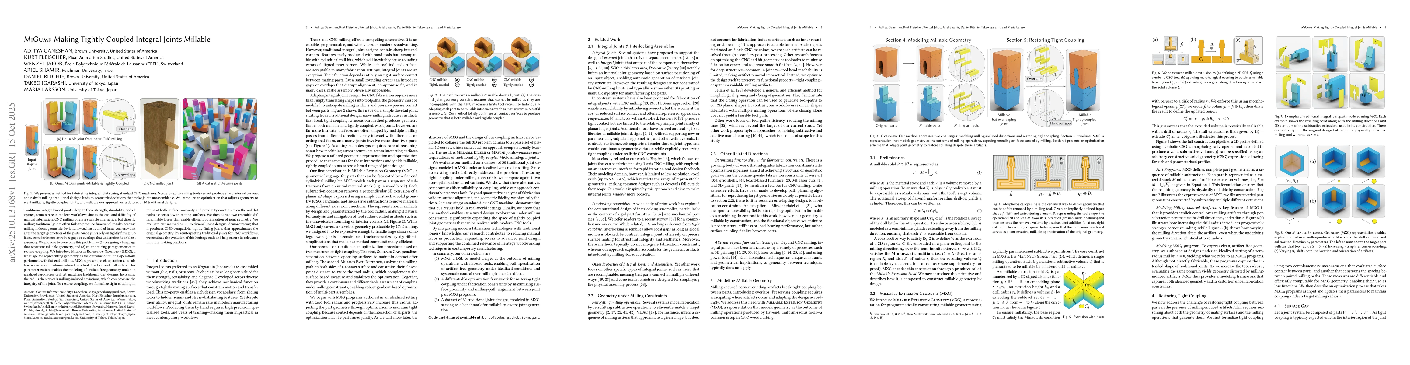 Thumbnail for MiGumi: Making Tightly Coupled Integral Joints Millable