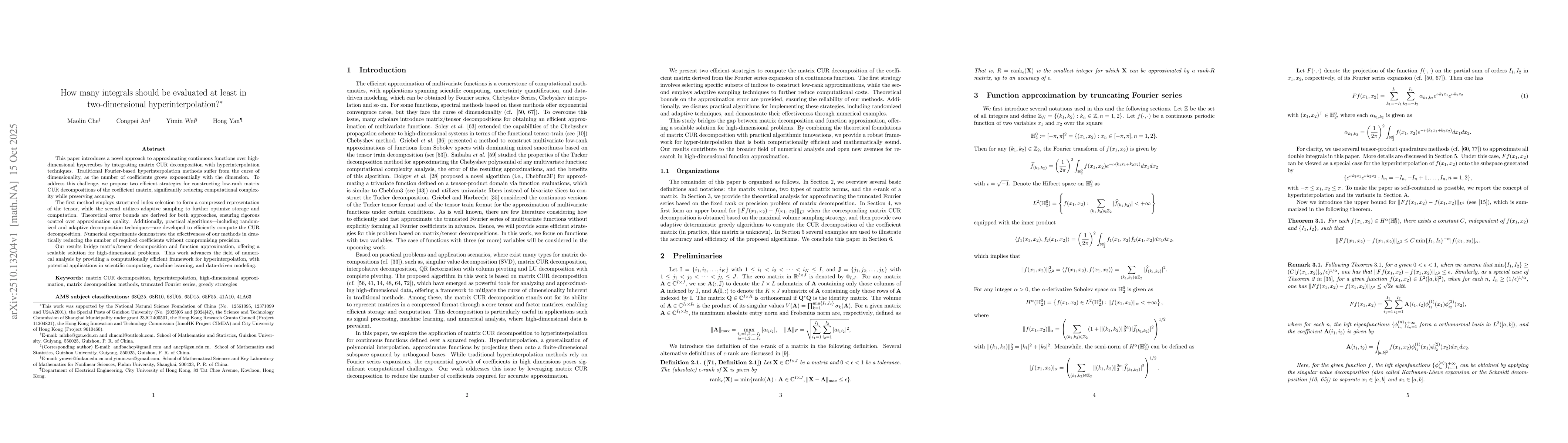 Thumbnail for How many integrals should be evaluated at least in two-dimensional
  hyperinterpolation?
