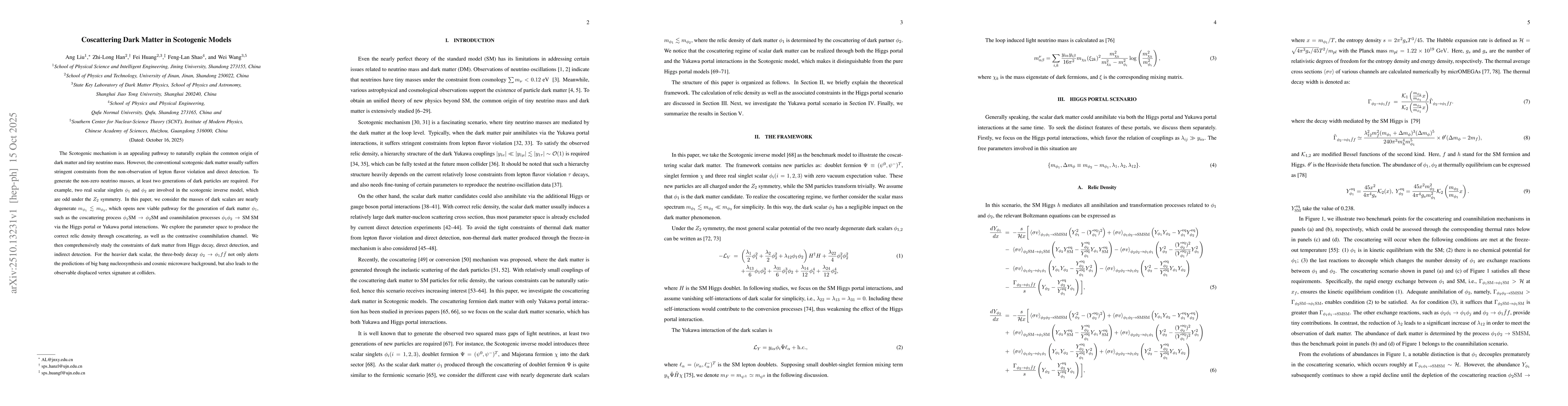 Thumbnail for Coscattering Dark Matter in Scotogenic Models