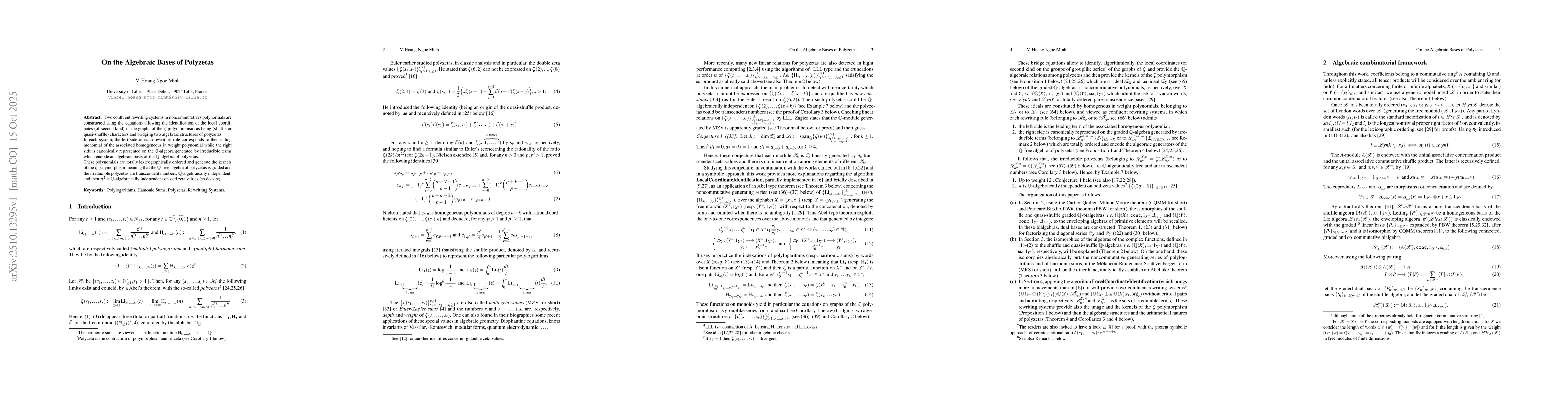 Thumbnail for On the Algebraic Bases of Polyzetas