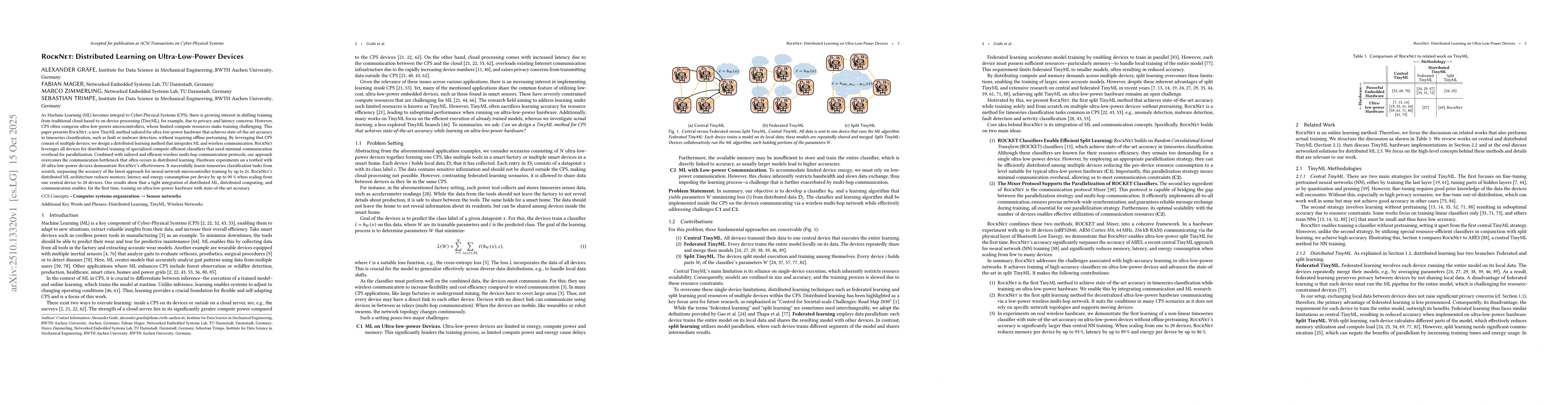 Thumbnail for RockNet: Distributed Learning on Ultra-Low-Power Devices