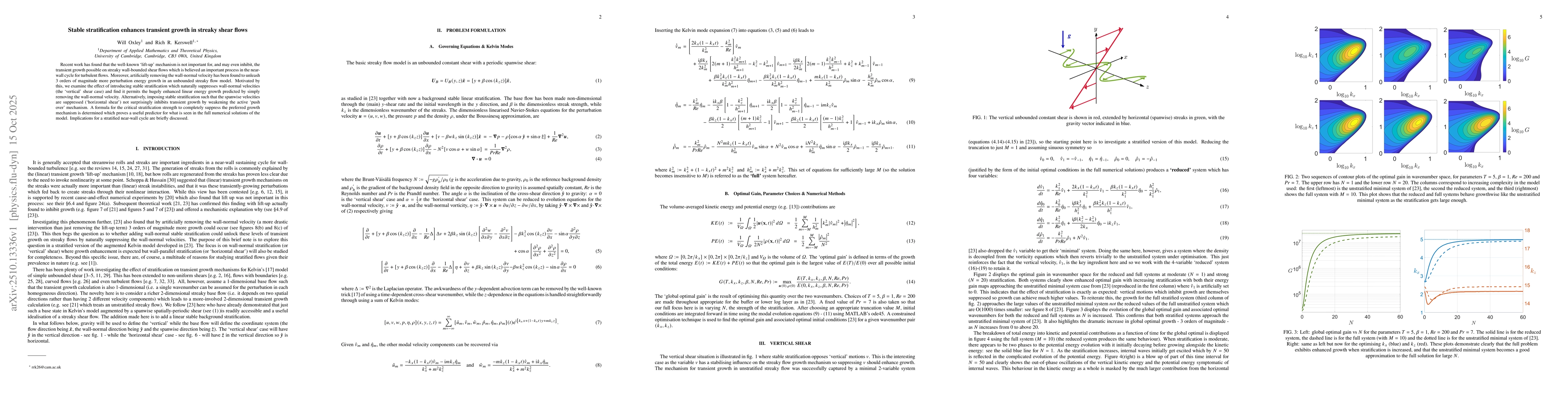Thumbnail for Stable stratification enhances transient growth in streaky shear flows
