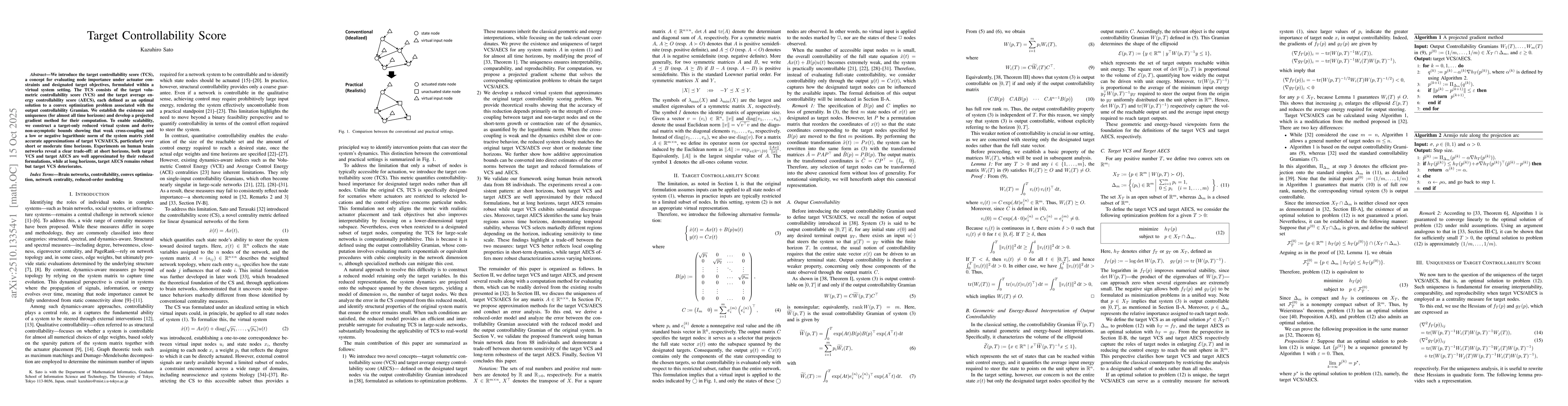 Thumbnail for Target Controllability Score