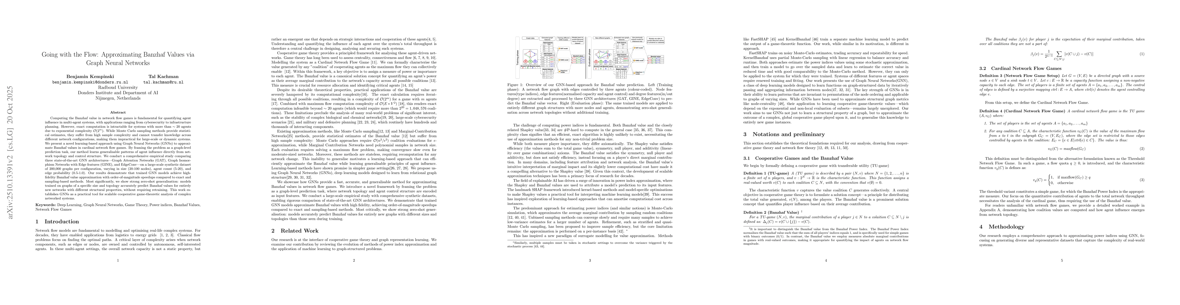 Thumbnail for Going with the Flow: Approximating Banzhaf Values via Graph Neural
  Networks
