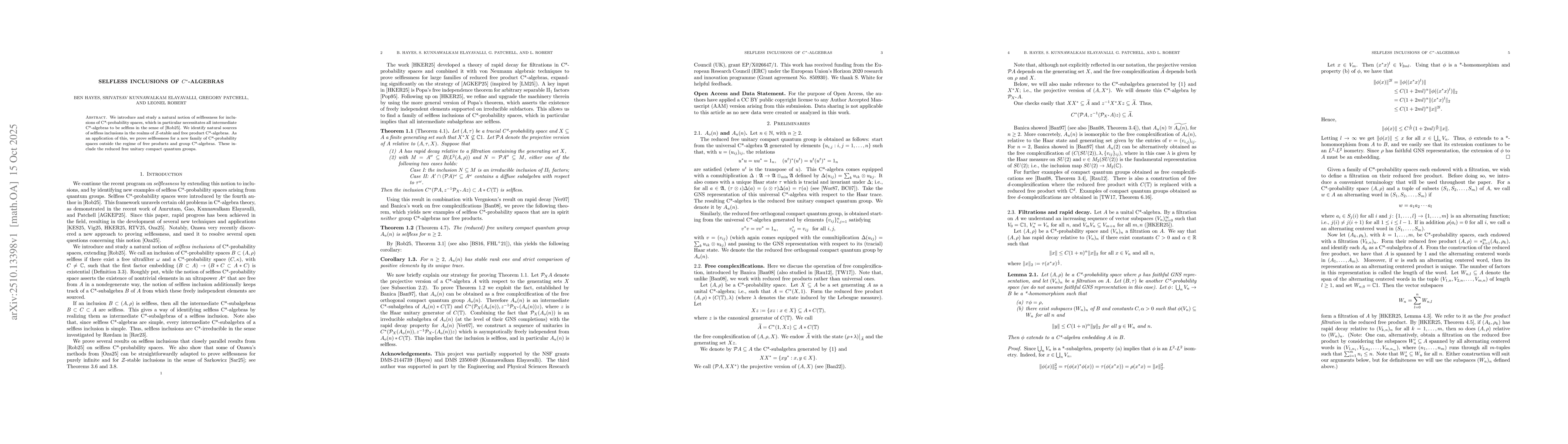 Thumbnail for Selfless Inclusions of C*-Algebras