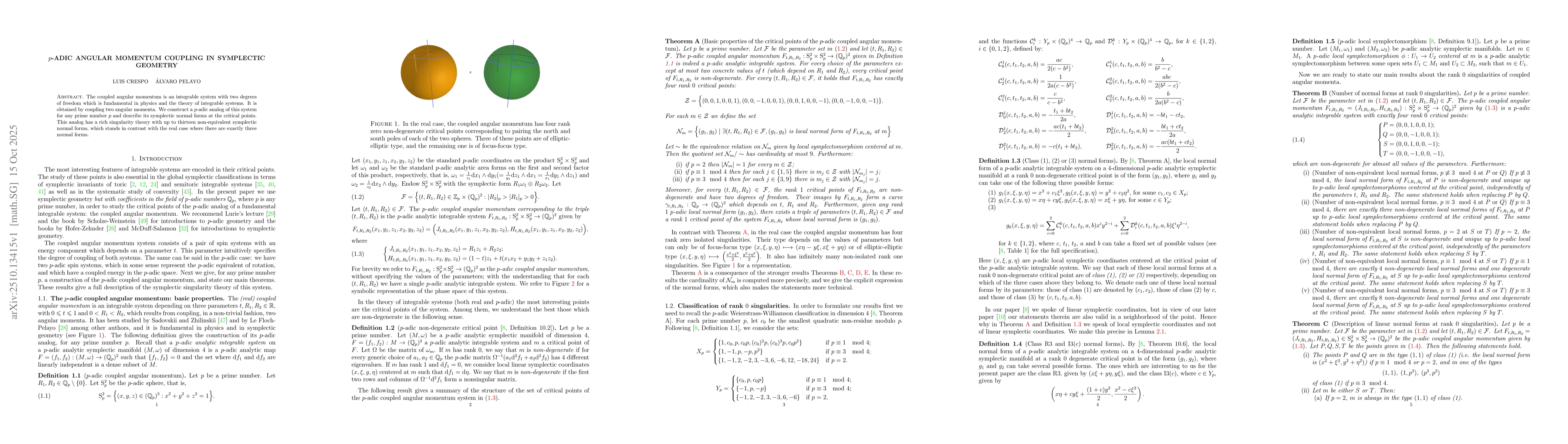 Thumbnail for $p$-adic angular momentum coupling in symplectic geometry