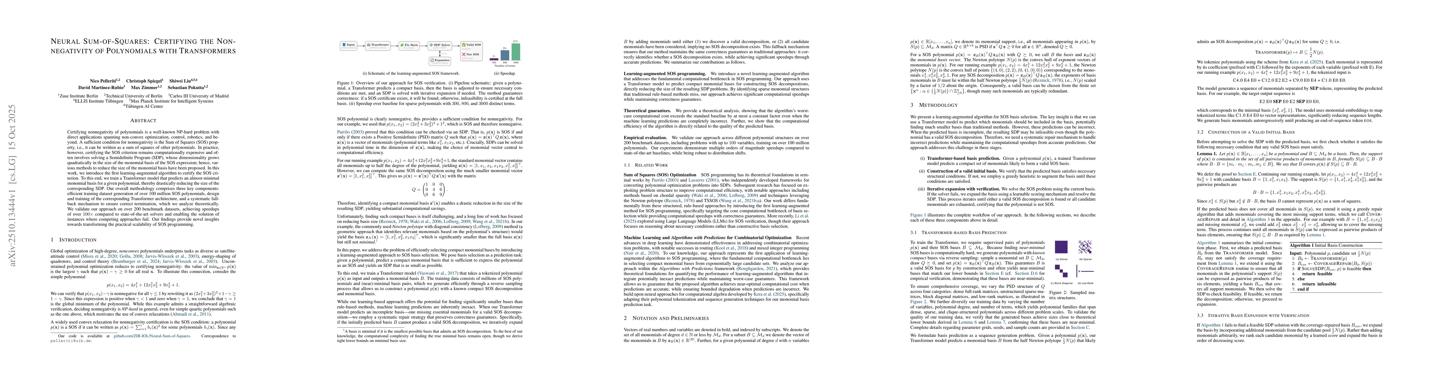 Thumbnail for Neural Sum-of-Squares: Certifying the Nonnegativity of Polynomials with
  Transformers