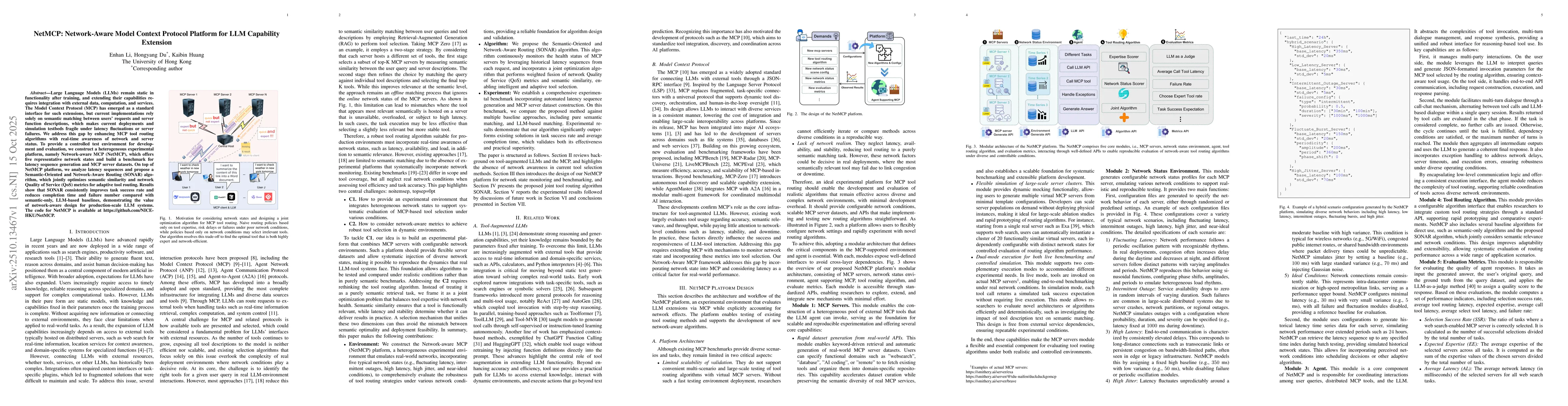 Thumbnail for NetMCP: Network-Aware Model Context Protocol Platform for LLM Capability
  Extension