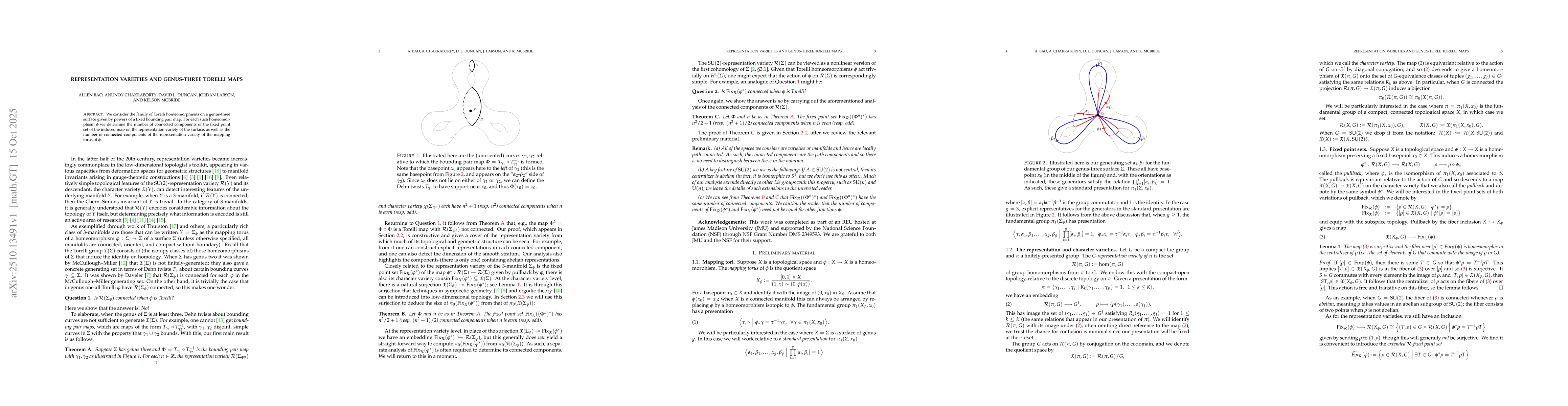Thumbnail for Representation varieties and genus-three Torelli maps