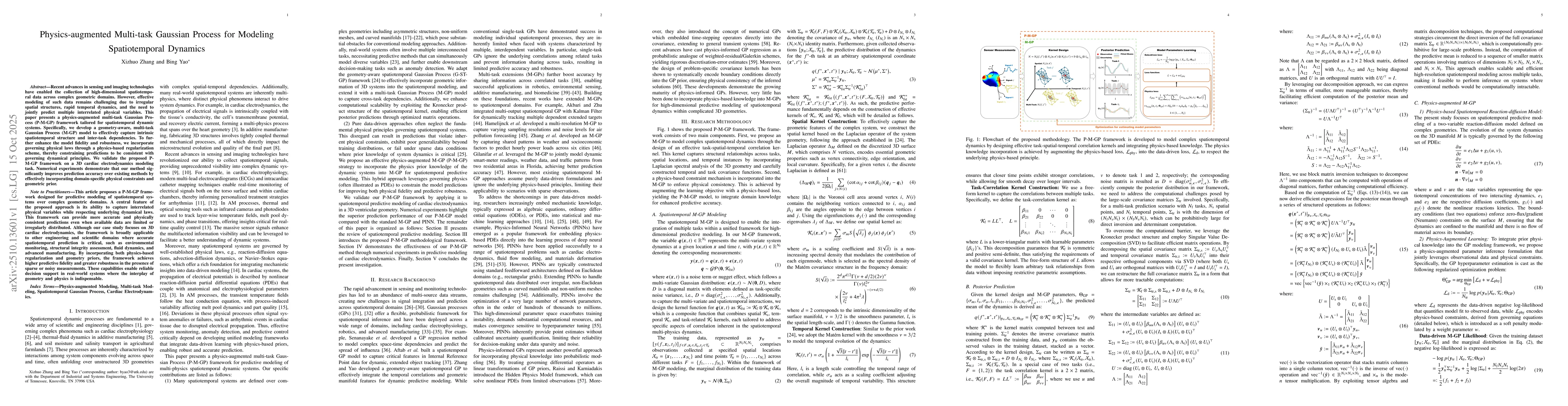 Thumbnail for Physics-augmented Multi-task Gaussian Process for Modeling
  Spatiotemporal Dynamics