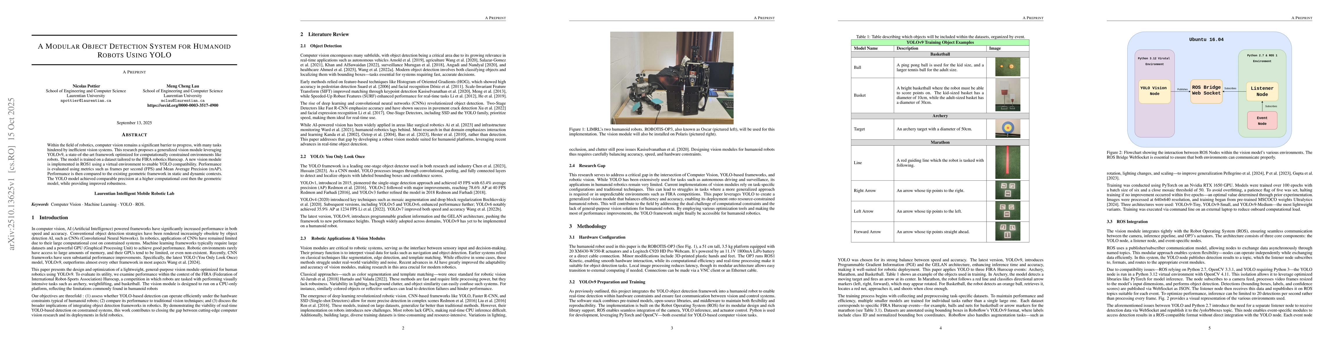 Thumbnail for A Modular Object Detection System for Humanoid Robots Using YOLO