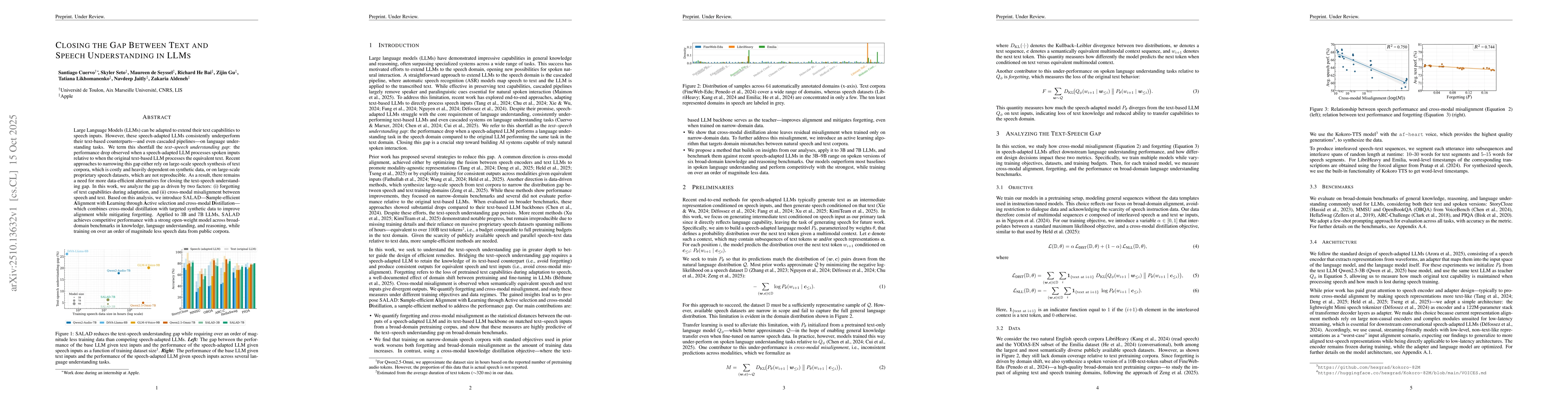 Thumbnail for Closing the Gap Between Text and Speech Understanding in LLMs