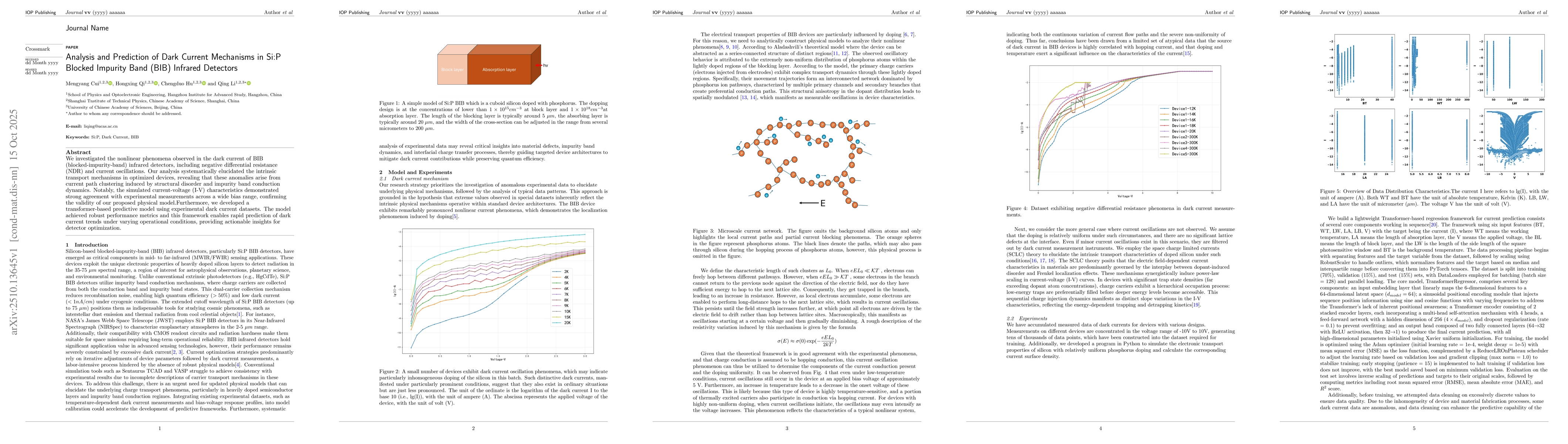 Thumbnail for Analysis and Prediction of Dark Current Mechanisms in Si:P Blocked
  Impurity Band (BIB) Infrared Detectors