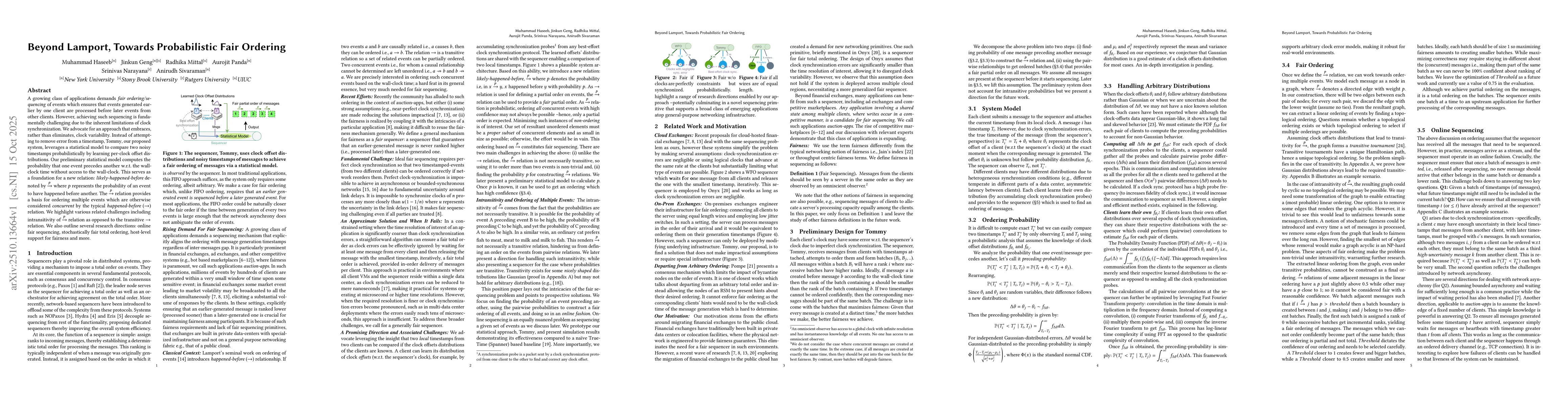 Thumbnail for Fair Ordering