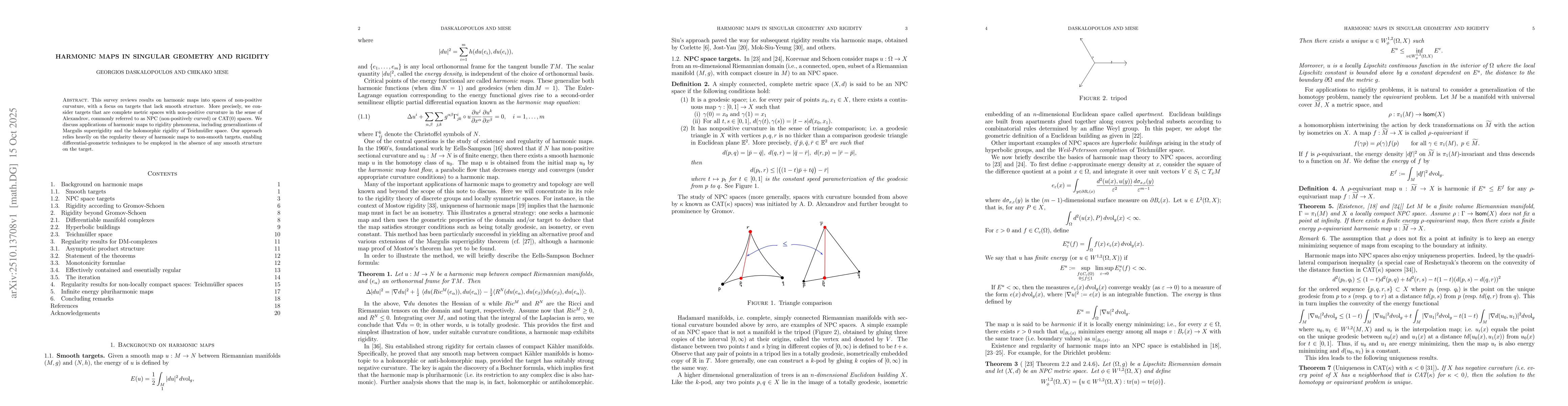 Thumbnail for Harmonic maps in singular geometry and rigidity
