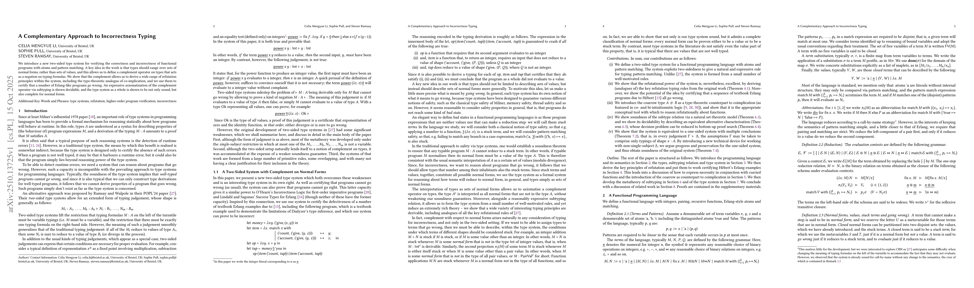 Thumbnail for A Complementary Approach to Incorrectness Typing