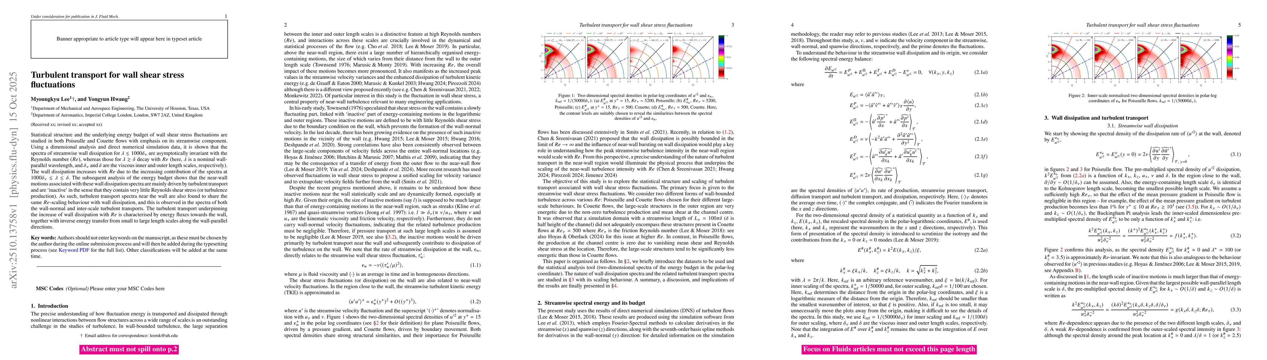 Thumbnail for Turbulent transport for wall shear stress fluctuations