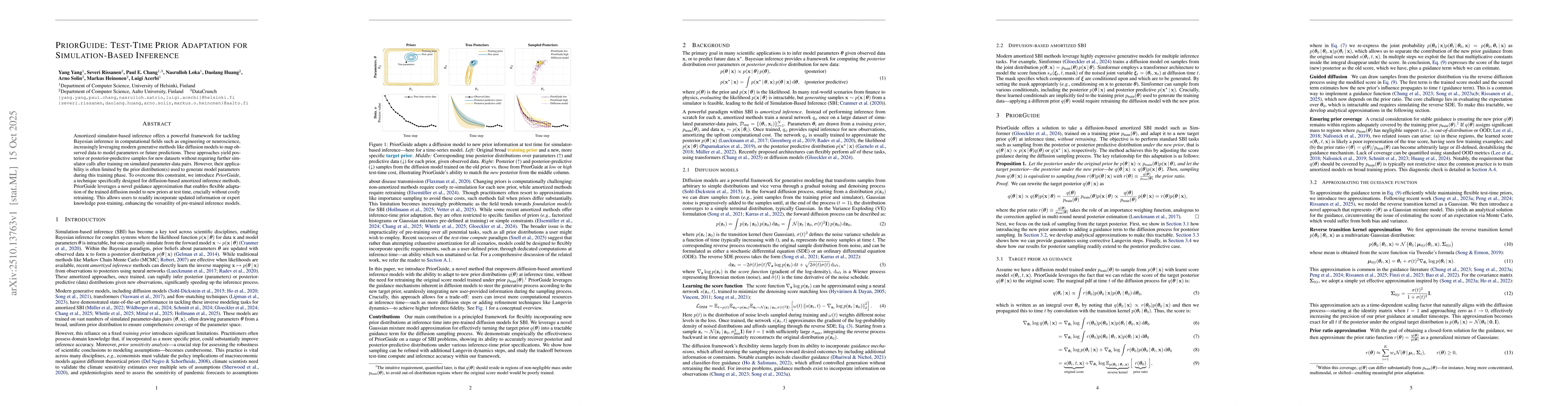 Thumbnail for PriorGuide: Test-Time Prior Adaptation for Simulation-Based Inference
