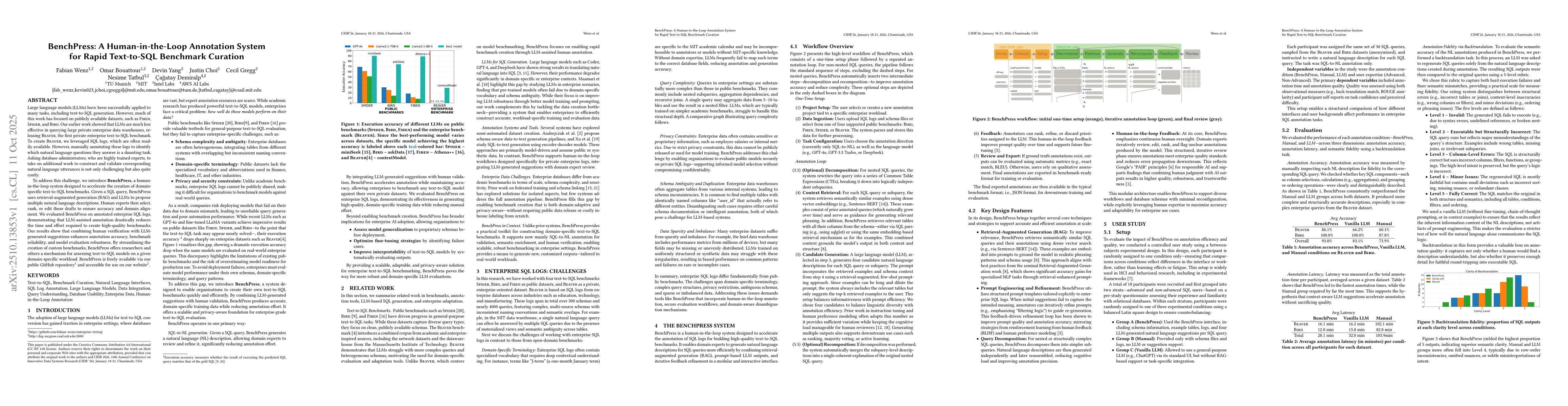 Thumbnail for BenchPress: A Human-in-the-Loop Annotation System for Rapid Text-to-SQL
  Benchmark Curation