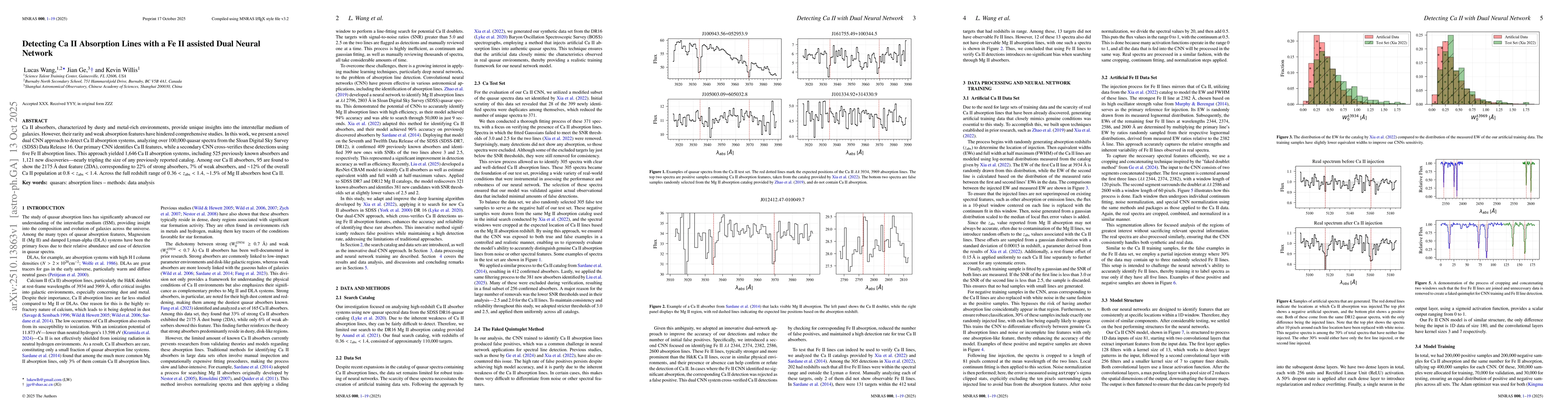 Thumbnail for Detecting Ca II Absorption Lines with a Fe II assisted Dual Neural
  Network