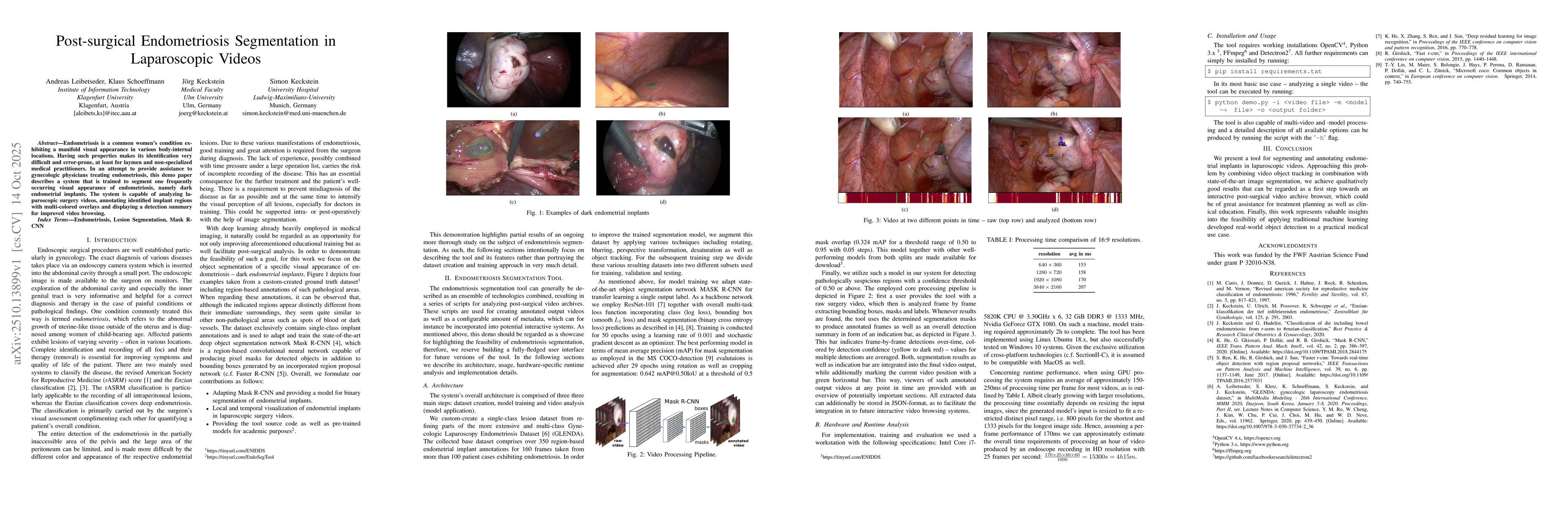 Thumbnail for Post-surgical Endometriosis Segmentation in Laparoscopic Videos