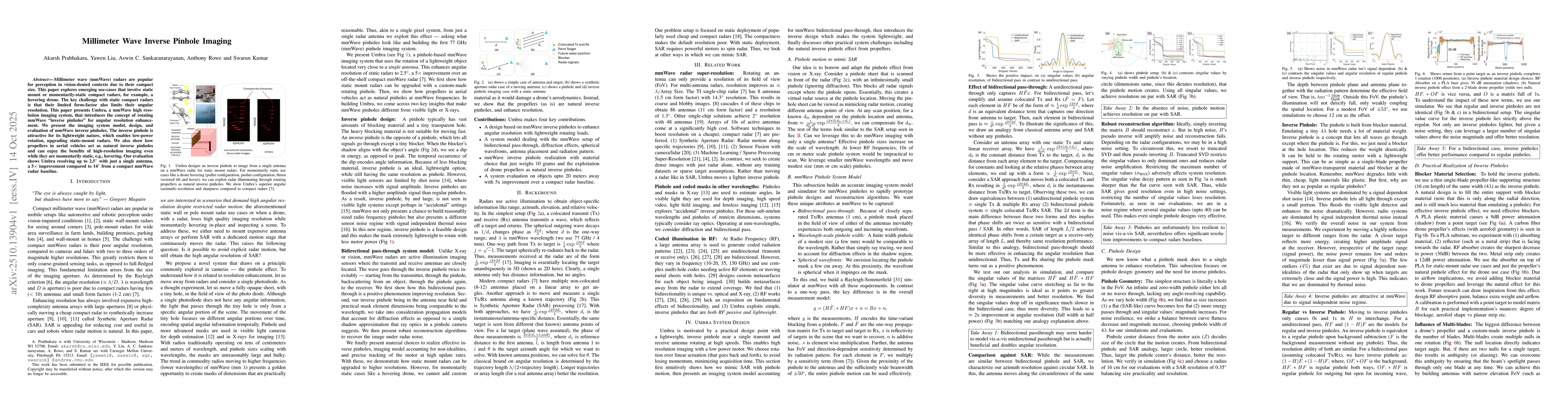 Thumbnail for Millimeter Wave Inverse Pinhole Imaging
