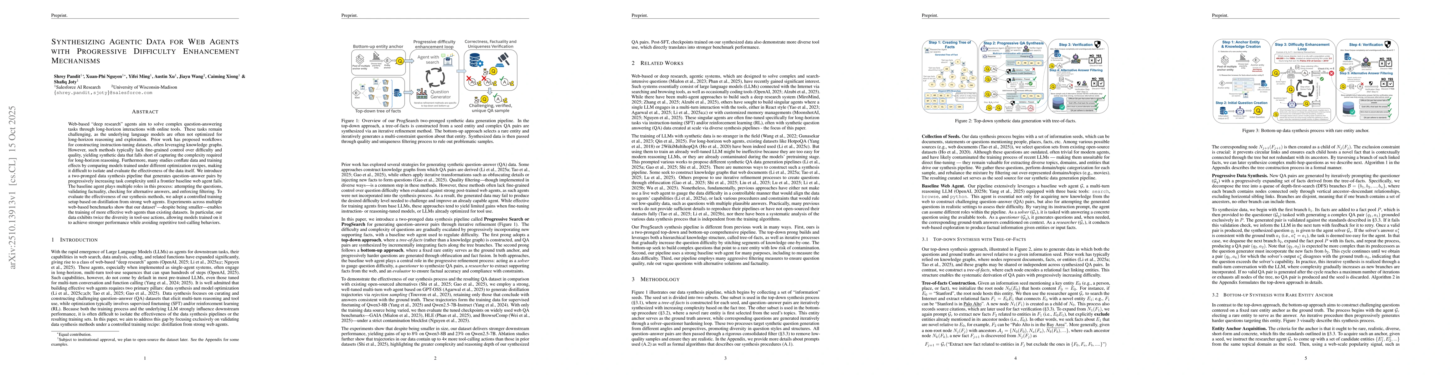 Thumbnail for Synthesizing Agentic Data for Web Agents with Progressive Difficulty
  Enhancement Mechanisms