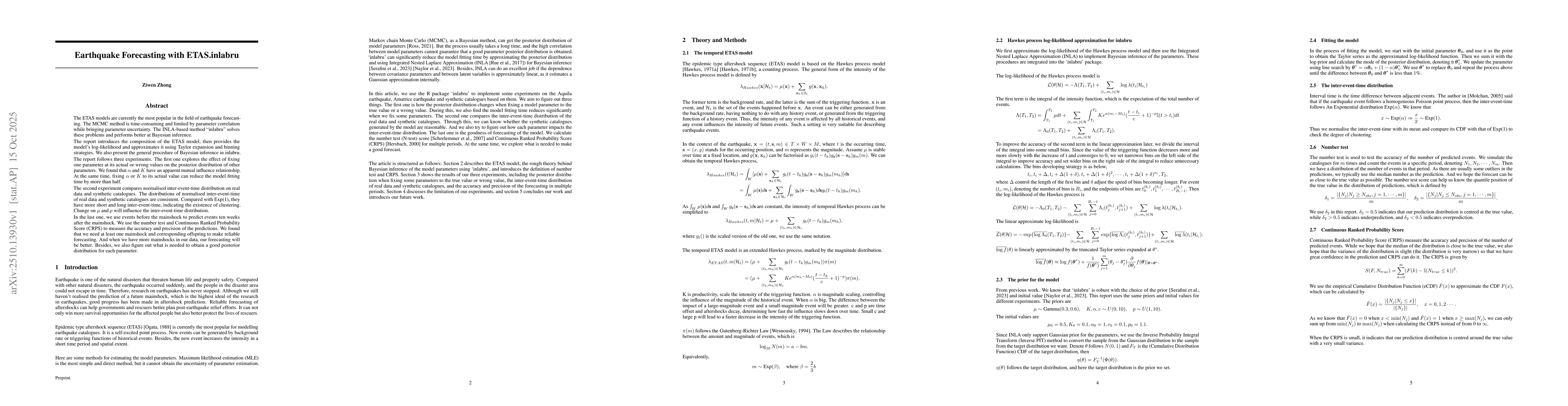 Thumbnail for Earthquake Forecasting with ETAS.inlabru