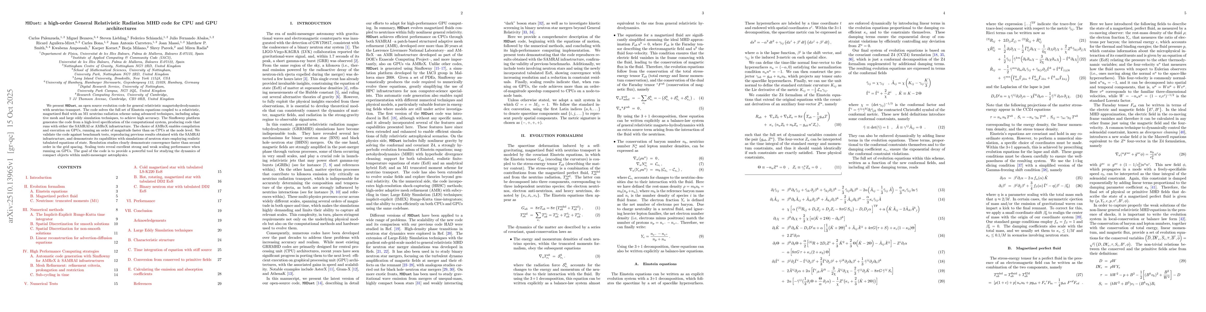 Thumbnail for MHDuet : a high-order General Relativistic Radiation MHD code for CPU
  and GPU architectures