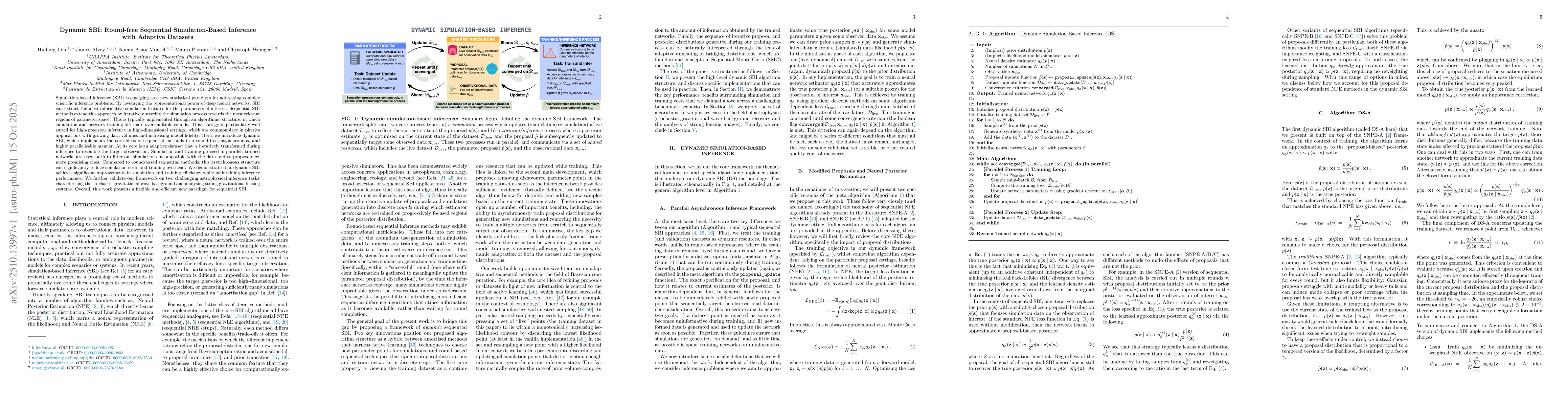 Thumbnail for Dynamic SBI: Round-free Sequential Simulation-Based Inference with
  Adaptive Datasets