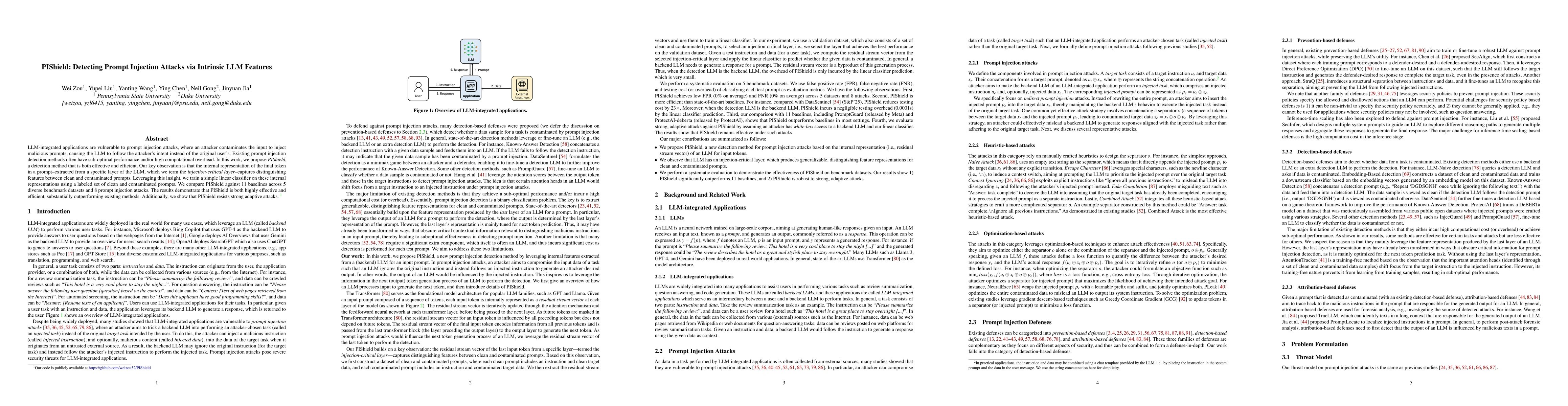 Thumbnail for PIShield: Detecting Prompt Injection Attacks via Intrinsic LLM Features