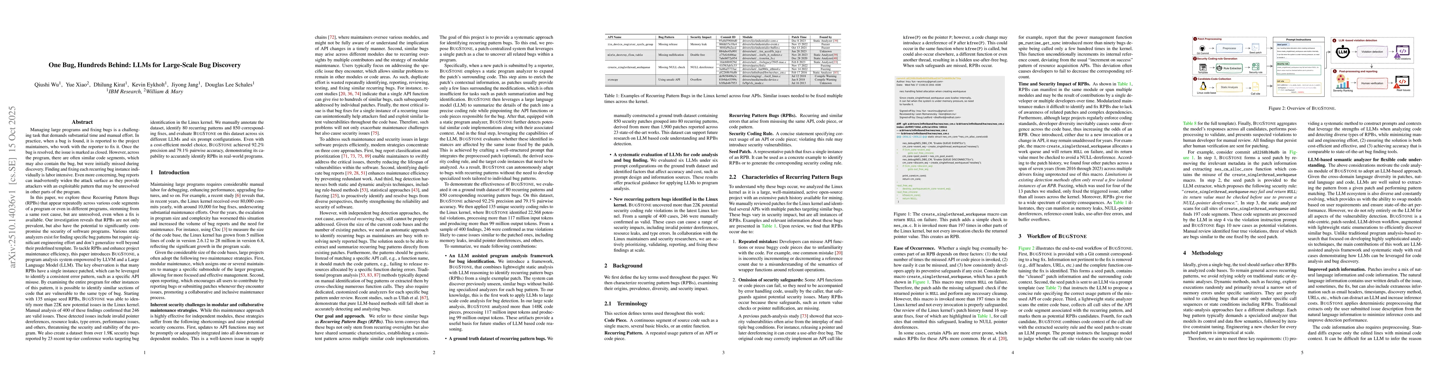 Thumbnail for One Bug, Hundreds Behind: LLMs for Large-Scale Bug Discovery