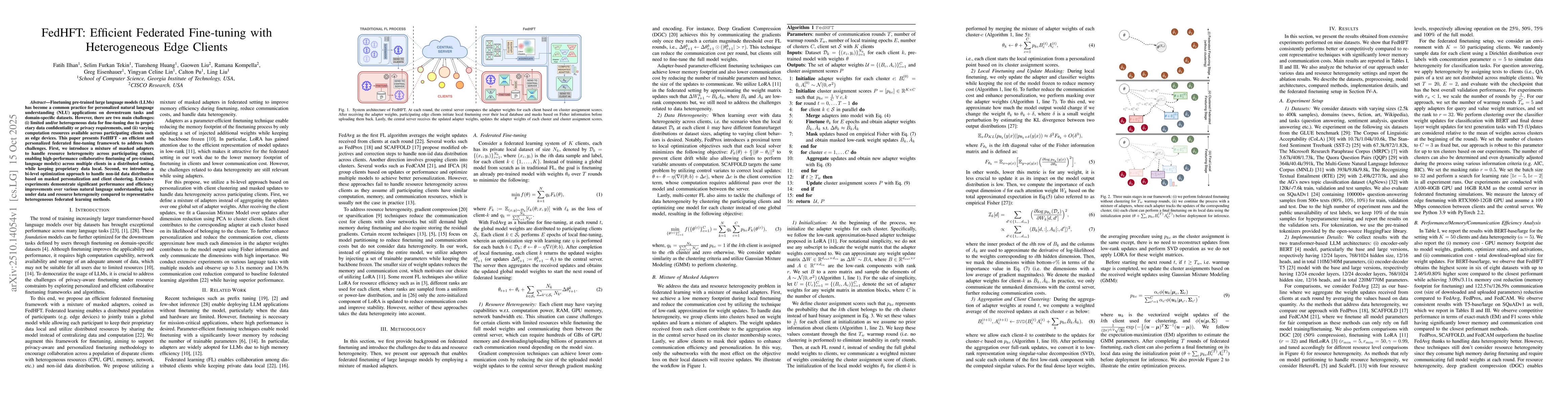 Thumbnail for FedHFT: Efficient Federated Finetuning with Heterogeneous Edge Clients